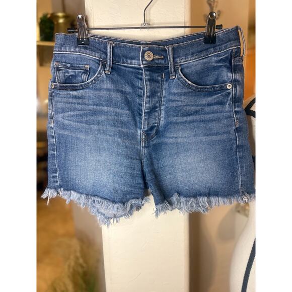 Express Women's High Rise Cut-off Denim Shorts Size 0 - Picture 1 of 4